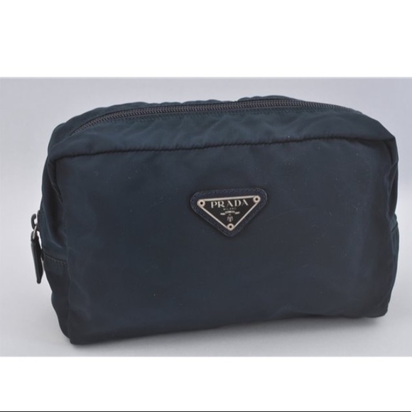 Prada Handbags - Authentic Prada pouch navy blue